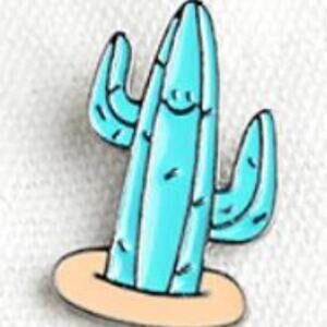 Happy Cactus Pin Brooch